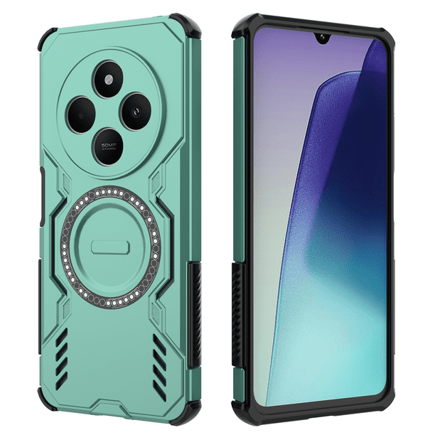 Funda FOXDOCK para Xiaomi Poco C75 4G , magnética, resistente a golpes, con soporte, unisex, carga inalámbrica
