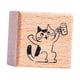 thumbnail image 1 of Sello De Gato De 1,2 Pulgadas, Peque?o Sello De Goma De Madera Para Diario, Cartas, álbumes De Recortes, Saludos, 1 of 5