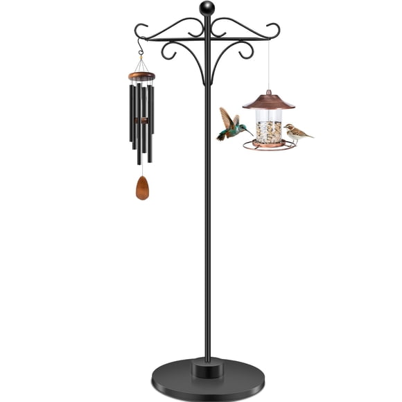 Gancho pastor TAGEPUJIE ajustable de hierro negro de 86 a 160 cm