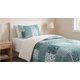 thumbnail image 4 of Cubrecama SHERPA 1.5 Plazas - Patchwork Malé Maldivas Teal M975 M975, 4 of 6