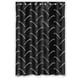 thumbnail image 1 of Cortina de ducha con placa de diamante negro, juego de cortina de baño con ganchos, tamaño 48 x 72 pulgadas, 1 of 3