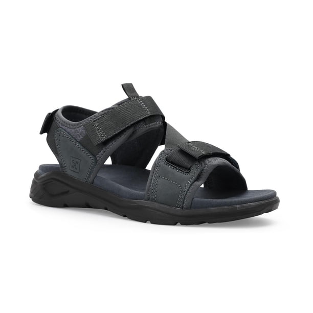 Sandalias Hombre Cuero Y Textil Safari-9-09 Cardinale gris 43