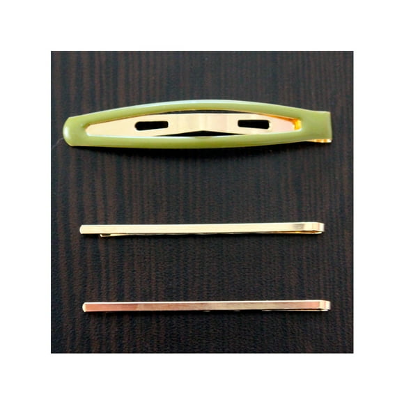 Set Clip Y Horquillas Metálicas Para Cabello Oliva