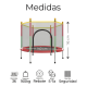 thumbnail image 2 of Cama elástica trampolín para exterior 1,4 m, 2 of 3