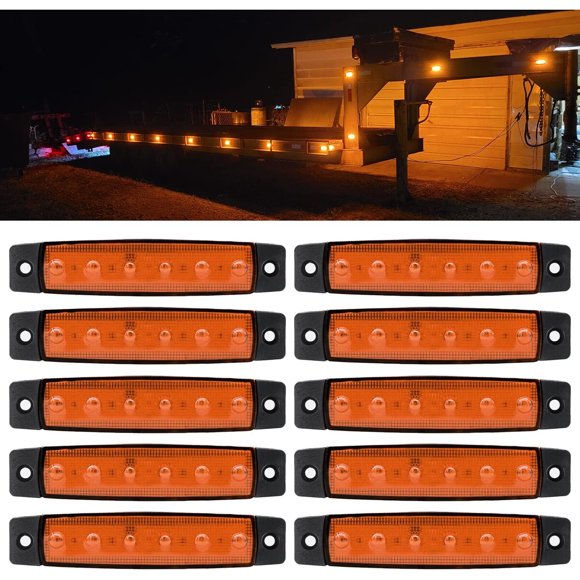 Luz LED Marcador Lateral FXC 3.8in 12V aambar 10 Unidades