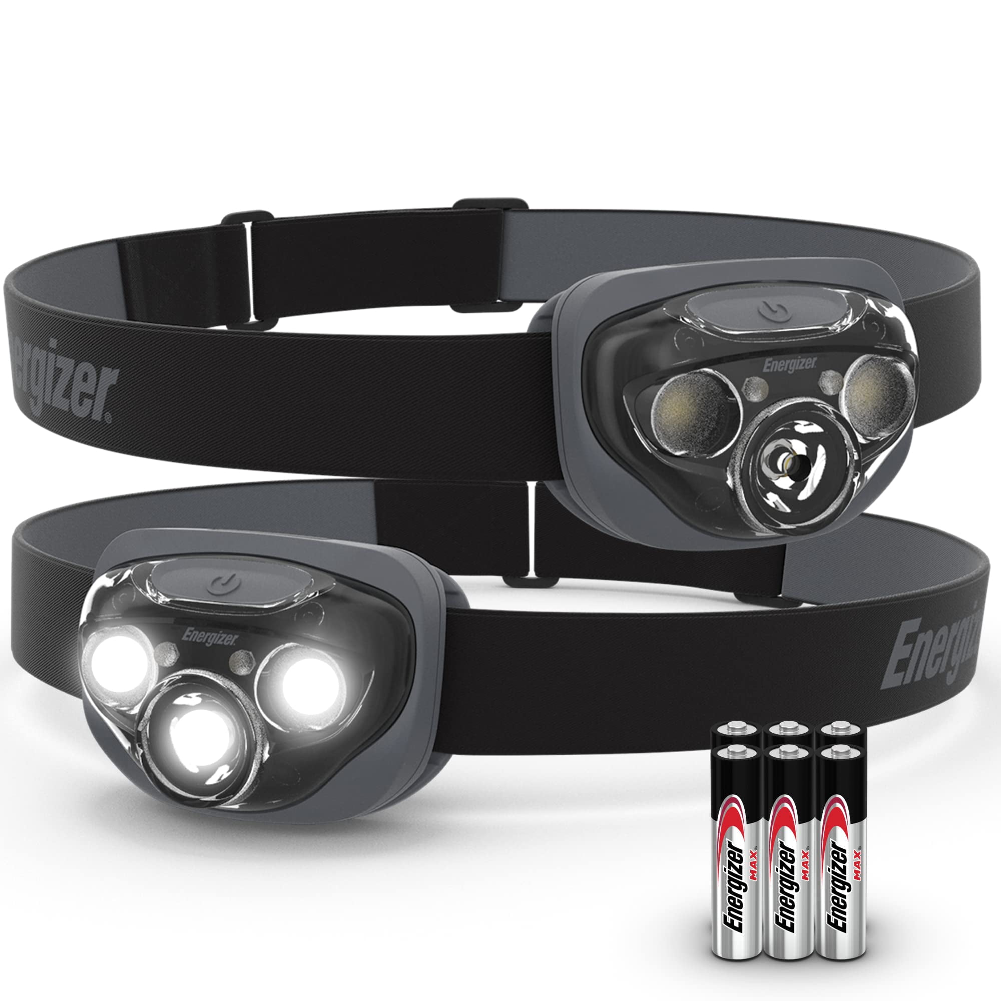 Linterna Frontal Energizer Led Pro (paquete De 2) Ipx4 Resistente Al Agua