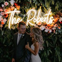 Gyiodfu - Letrero De Neón Personalizado Lc Sign Letreros Led Con Nombre Para Eventos De Bodas
