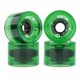 thumbnail image 1 of 4 Ruedas De Skate Ronyme 78A De Repuesto Para Longboard De 70 X 51 Mm, Color Verde, 1 of 5