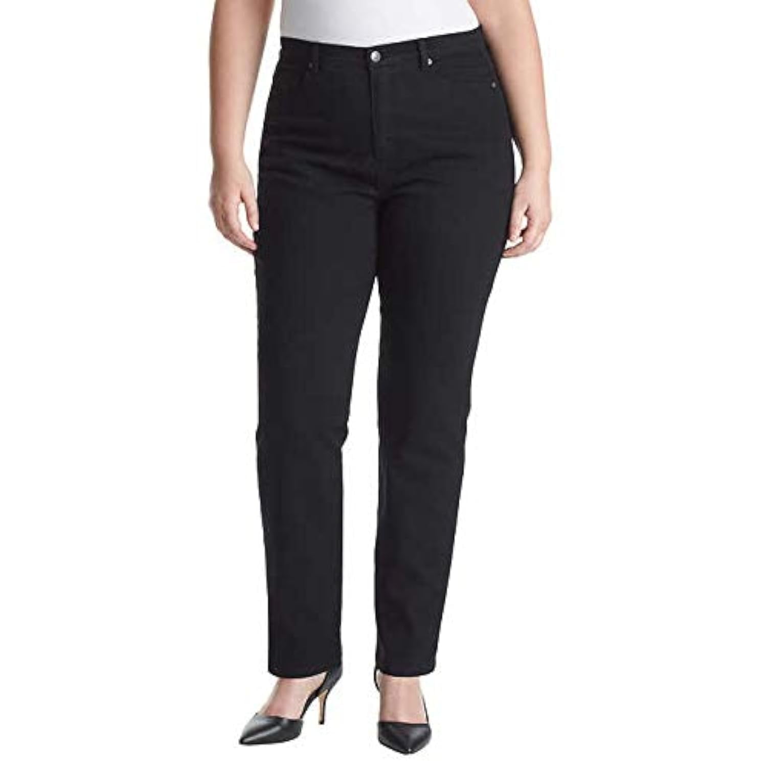 Vaqueros Gloria Vanderbilt Para Mujer, Mezclilla, Color Negro, Talla 16