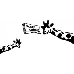 Rienda Libre Graphics - Decomural Say What Giraffe Banksy Ws-51317
