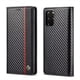 thumbnail image 1 of Premium Leather Wallet Case with Carbon Fiber Pattern for Samsung Galaxy S23 Ultra S22 S21 FE Ultra S20 FE S10 Plus A54 A53 A52 A52s A51, 1 of 3