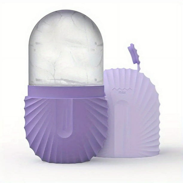 Ice Cube Face Roller, Eyes And Neck, Brighten Skin & Enhance Your Natural Glow, Reusable Facial Skin Care, Ice Cube Roller To Tighten Skin & De-Puff (Ice Cubes For Display Only)