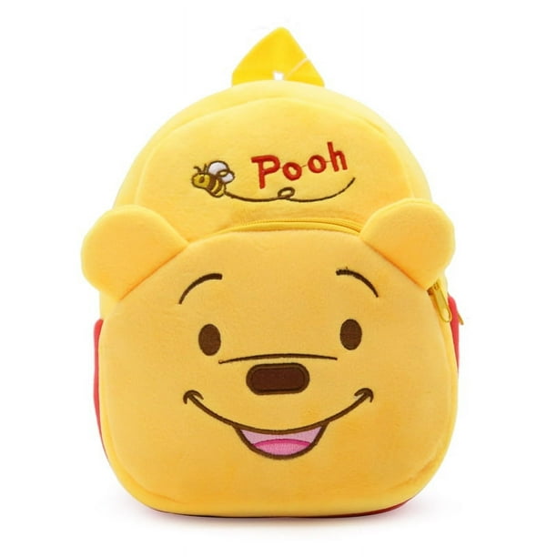 Disney Pooh Bear Backpack Children Cartoon Plush Winnie Kindergarten Schoolbag Boys Girls School Bags Mini Backpack Bag