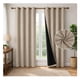 thumbnail image 1 of Set X2 Cortinas 100% Blackout Termica Black Medida 241x132cm Beige, 1 of 3