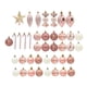 thumbnail image 2 of Juego De 40 Adornos De Bolas De Navidad Oro Rosa, 2 of 3