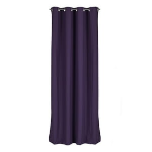 Clems - Cortina Engomada Termica 100% Blackout 140X225 Violeta 140X225