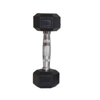 Inaltum Fitness - Unidad Mancuerna Hexagonal Caucho Goma Crossfit 2.5Kg