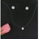 thumbnail image 2 of Set Conjunto Collar Nylon Aros Punto De Luz Plata 11 Mm Amor, 2 of 3