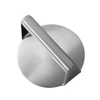 Bothyi - Prensa De Hamburguesas De Cocina, Triturador De Carne Antiadherente Manual Para Barbacoa, Hogar, Sándwich, Redondo, Plateado