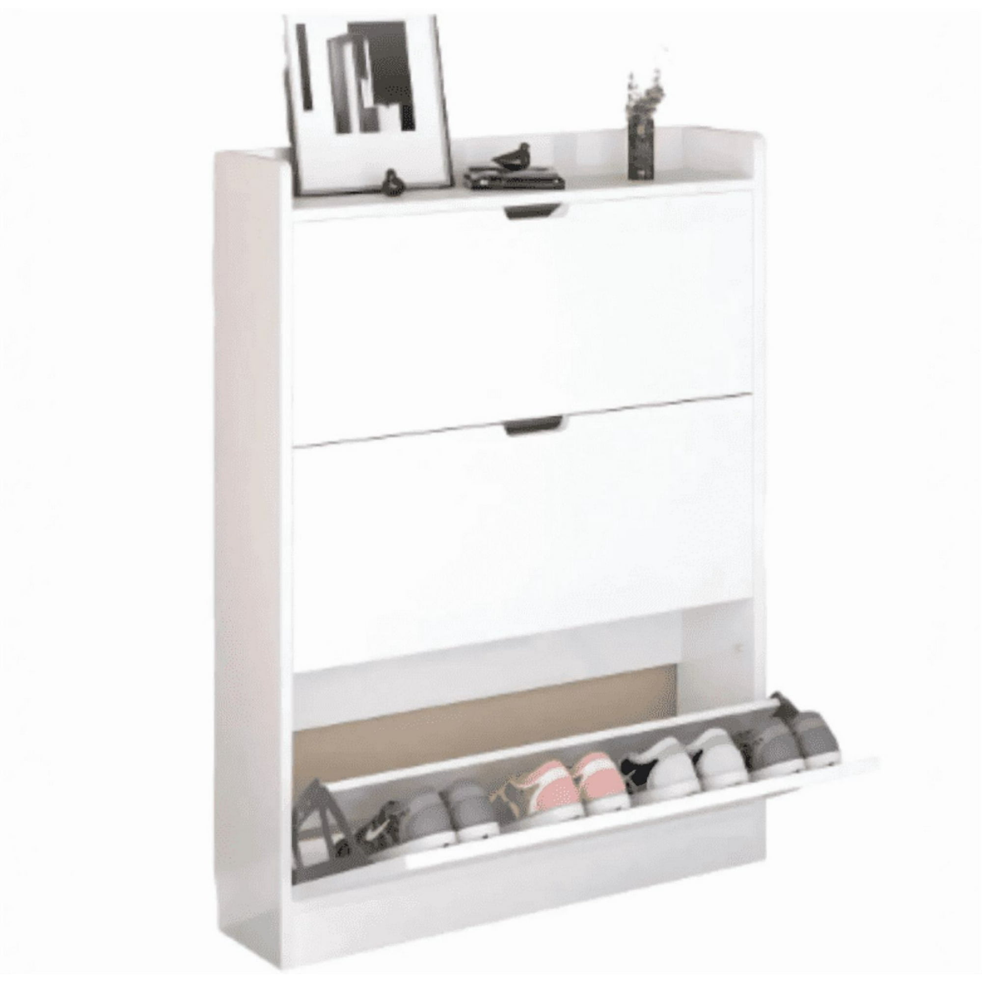 Angeles Del Hogar - Zapatero Organizador Estante Armario 119alto X 100 X 17cm Blanco