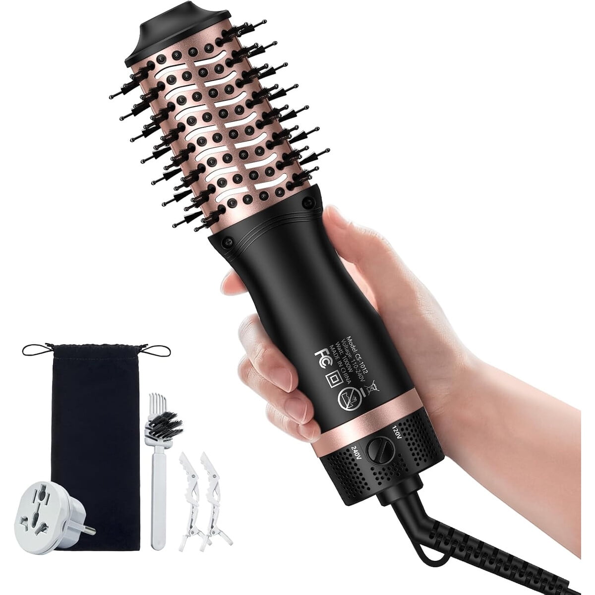 Cepillo Secador Slopehill Mini 1000w Doble Voltaje Viaje