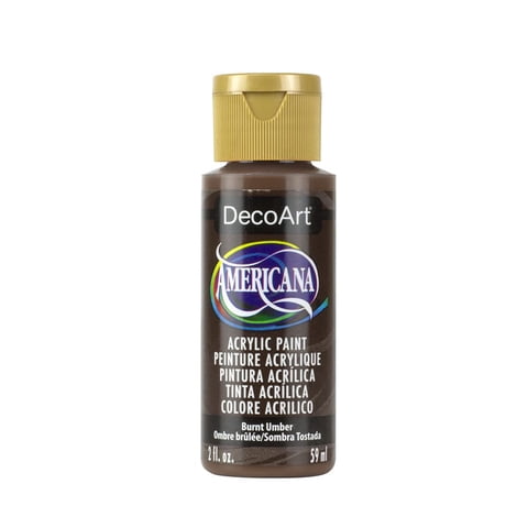 Pintura Acrílica Decoart Americana Burnt Umber, 60 Ml, No Tóxica