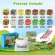 thumbnail image 2 of Set de construcción con bloques magnéticos Cuteland, 108 piezas, con 6 dinosaurios, 2 of 7