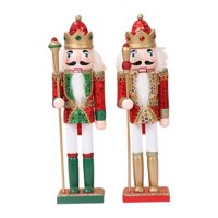 Magideal - Adorno De Cascanueces De Madera Figurita Tradicional Cascanueces Figuras De Cascanueces Para Decoración De Gabinete De Estante De Escritorio