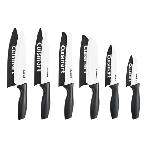 Cuisinart - Juego De Cuchillos Advantage 12 Piezas Acero Inoxidable Con Revestimiento Cerámico