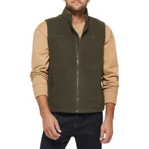 Chaleco Tommy Hilfiger De Forro Polar Para Hombre, Color Oliva, Talla Xs