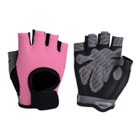Magideal - Guantes De Hombres Y Mujeres Gimnasio Guantes De Ejercicio Guantes De Entrenamiento Antideslizantes De Silicona De Manos , , S Rosa S