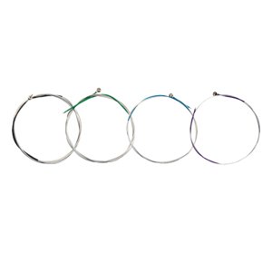 Magideal - 4X Juego Completo De Cuerdas De Alambre De Violín Reemplazo Con Accesorios De Extremo De Bola Kit De Reparación Cuerda De Violín De Núcleo Universal 1/4 1/2