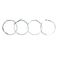 Magideal - 4X Juego Completo De Cuerdas De Alambre De Violín Reemplazo Con Accesorios De Extremo De Bola Kit De Reparación Cuerda De Violín De Núcleo Universal 1/4 1/2