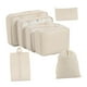 thumbnail image 1 of 7x Cubos De Embalaje Organizadores De Equipaje Para Viajes Familiares Y De Negocios Beige, 1 of 3
