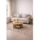 thumbnail image 3 of Alfombra sintetica Deco PET New Collection Gris/Naranjo Diseño Moderno Lavable Indoor/Outdoor1,2x1,8 mts, 3 of 3