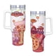 thumbnail image 4 of Juego de Pizza Vaso aislado de acero inoxidable con asa, diseño temático, regalo para familia, amigos y fans; incluye pajita y encaja en el portavasos estándar, 40 oz, 4 of 6