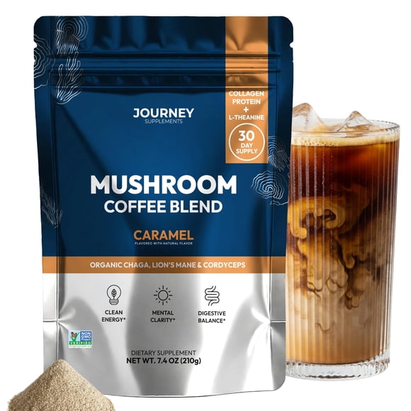 Café de hongos Journey Supplements sabor caramelo 210 g