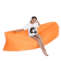 Genérico - Sofá Inflable Portátil Tumbona Banano Camping Aire Libre Naranja