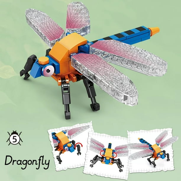 Realistic Insects Building Block Toys, Preschool Props And Teaching Aids, Puzzle Early Education Toys, Christmas Holiday Birthday Gifts, Carnival Prizes, Perfect Assembly Building Toys For Kids Age 6+