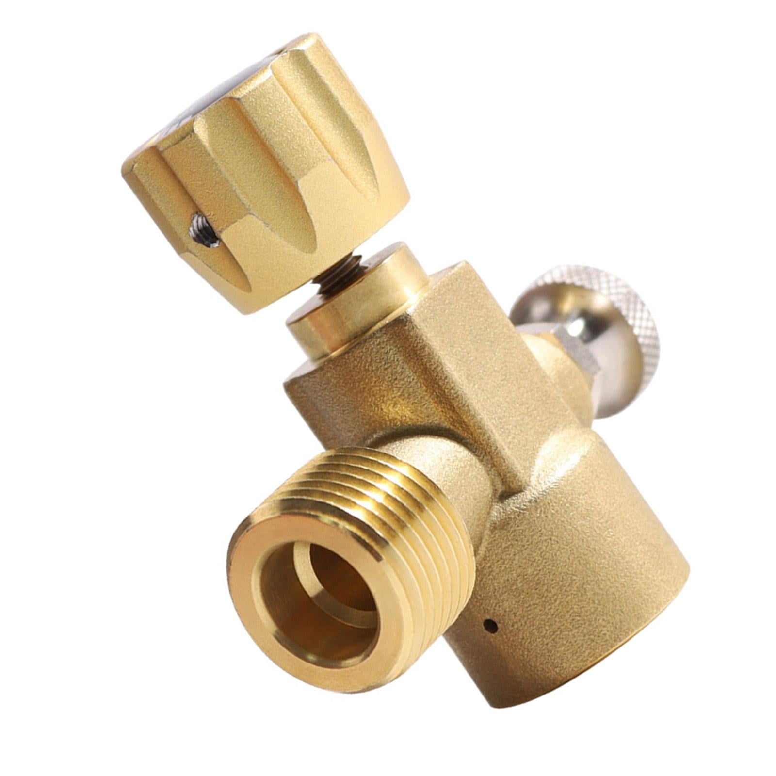 Magideal - Adaptador De Recarga De Cilindro Con Interruptor Rosca Exterior 4 A .8-14 Botella De Recarga De Adaptador De Llenado De Cilindro , Sin Presión