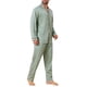 thumbnail image 4 of INSPIRE CHIC Conjunto de Pijamas para Hombre de 2 Piezas con Bolsillo y Patrón de Manga Larga M Verde Claro, 4 of 5