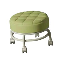 Bothyi - Taburete De Pedicura Pequeño, Resistente Y Fácil De Mover, Con Asiento Bajo Y Ruedas, Para Salones De Oficina