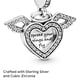 thumbnail image 4 of Colgante de plata de ley con forma de corazón y alas de ángel de Pandora, 4 of 6