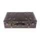 thumbnail image 2 of Maleta De Cuero De Madera, Caja De Almacenamiento Decorativa De Estilo Antiguo, Organizador De Decoración Del Hogar, Marrón Oscuro, 2 of 5