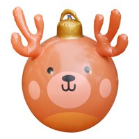 Magideal - Adorno De Bola Navideña Inflable, Bola Inflable, Decoración Navideña, Suministros Multiusos Para Fiestas, Patio, Vacaciones, Césped, Exterior, Hogar.