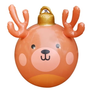 Magideal - Adorno De Bola Navideña Inflable, Bola Inflable, Decoración Navideña, Suministros Multiusos Para Fiestas, Patio, Vacaciones, Césped, Exterior, Hogar.