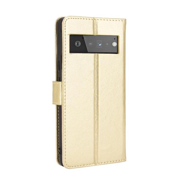 Funda tipo libro para Google Pixel 6 5G, cartera todo‑en‑uno, funda multifuncional con tarjetero y correa de muñeca desmontable