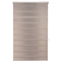Chantilly - Cortina Duo Blackout 120 X 165 Cm Color Gris Plata