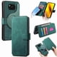thumbnail image 1 of Funda Billetera Magnética para Xiaomi Poco X3 NFC Soporte Tarjetas Desmontable Verde, 1 of 6