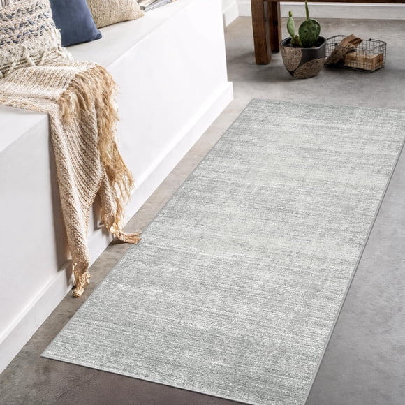 Alfombra Art&Tuft 152 cm x 91 cm Lavable Antideslizante Gris